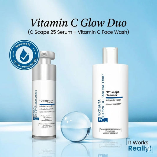 Vitamin C Glow Duo (C Scape 25 Serum + Vitamin C Face Wash)